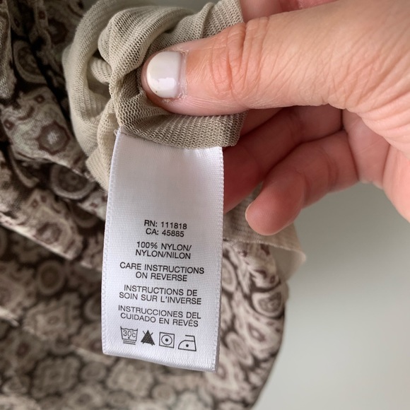 Michael Kors Brown Nylon Tank Top Size Small - Picture 10 of 10